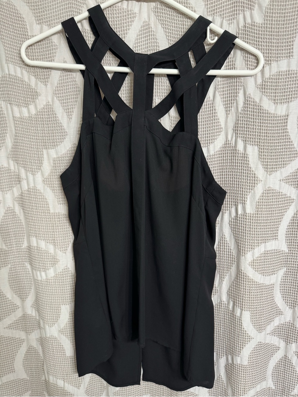 BCBGMaxAzria Black Strappy Halter Camisole
